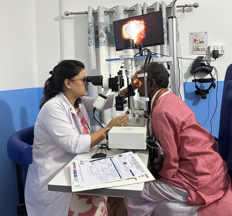 Eye Checkup at Birat Rani Aankha Aspatal